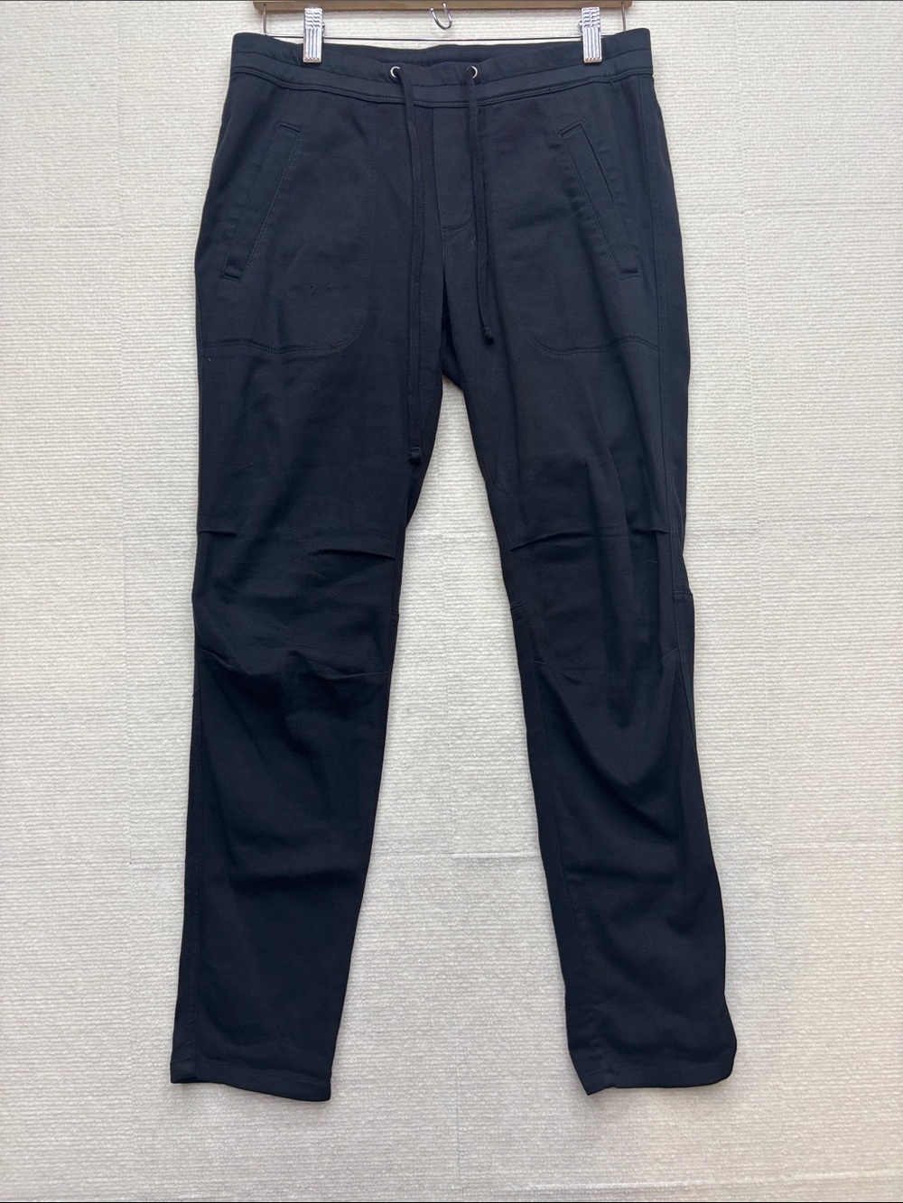 James Perse | Black Drawstring Jogger Pants - Casual Everyday Wear 1